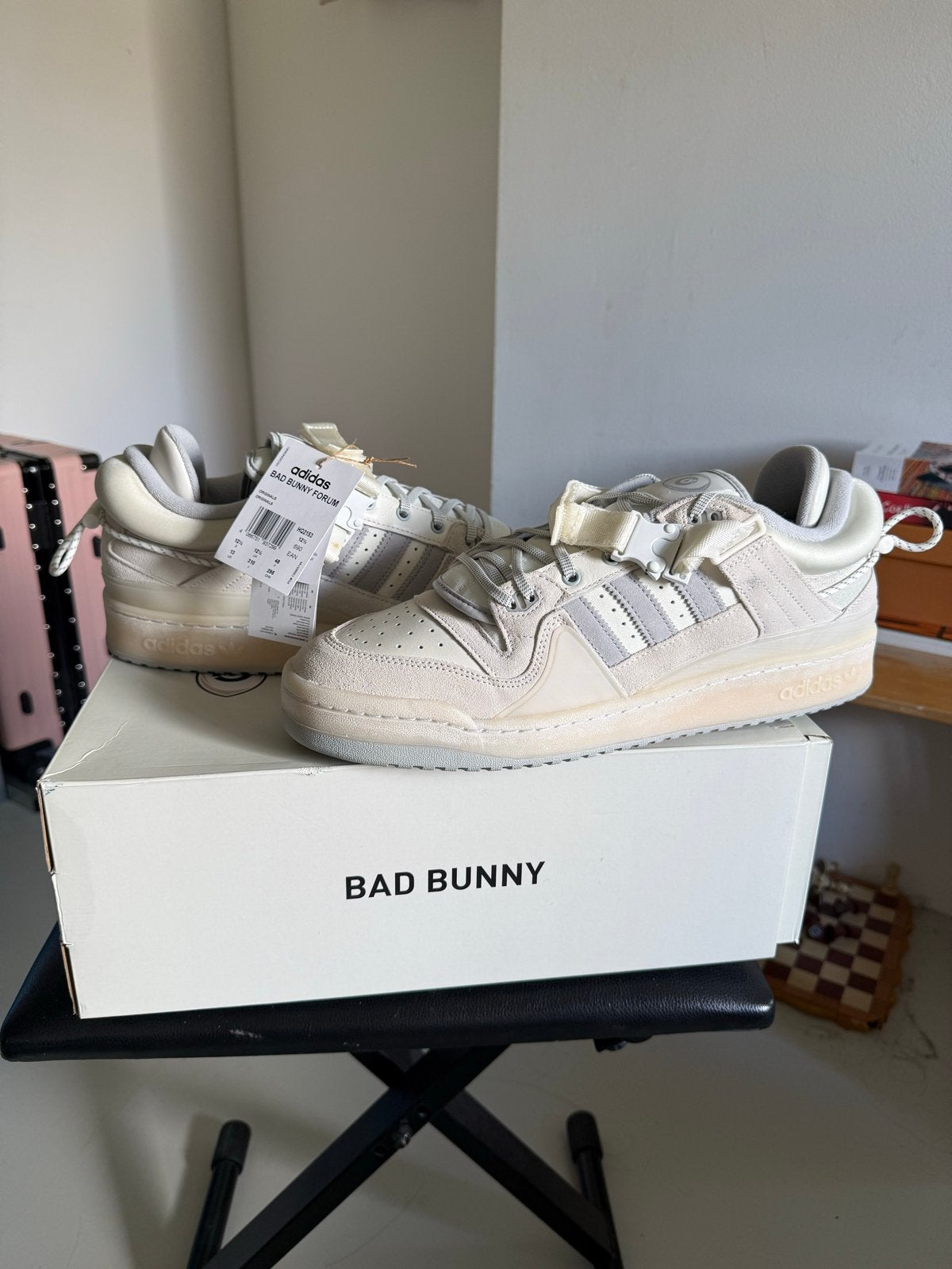Adidas Bad Bunny Forum Low 'Cloud White' - Nieuw in doos, Ophalen of Verzenden, Nieuw, Wit, Sneakers of Gympen