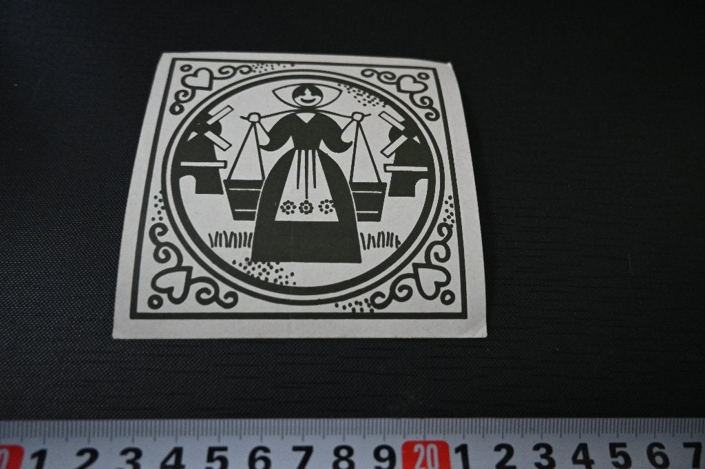 sticker strip Zeeuwsmeisje Molen twee emmertjes water halen, Ophalen of Verzenden, Zo goed als nieuw