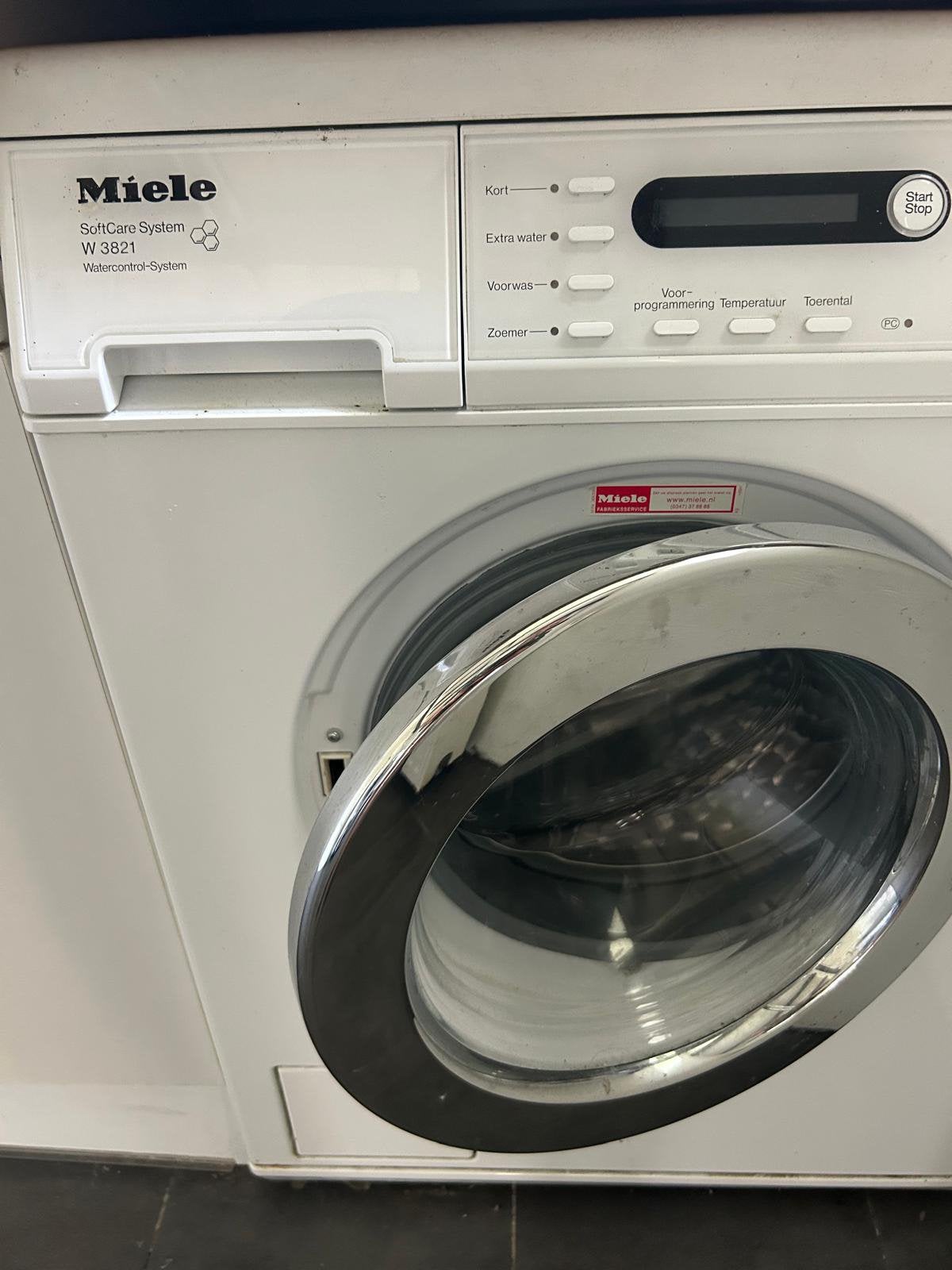 Miele wasmachine en Bosch droger, Witgoed en Apparatuur, Wasdrogers, Ophalen, Gebruikt, Condens, 85 tot 90 cm