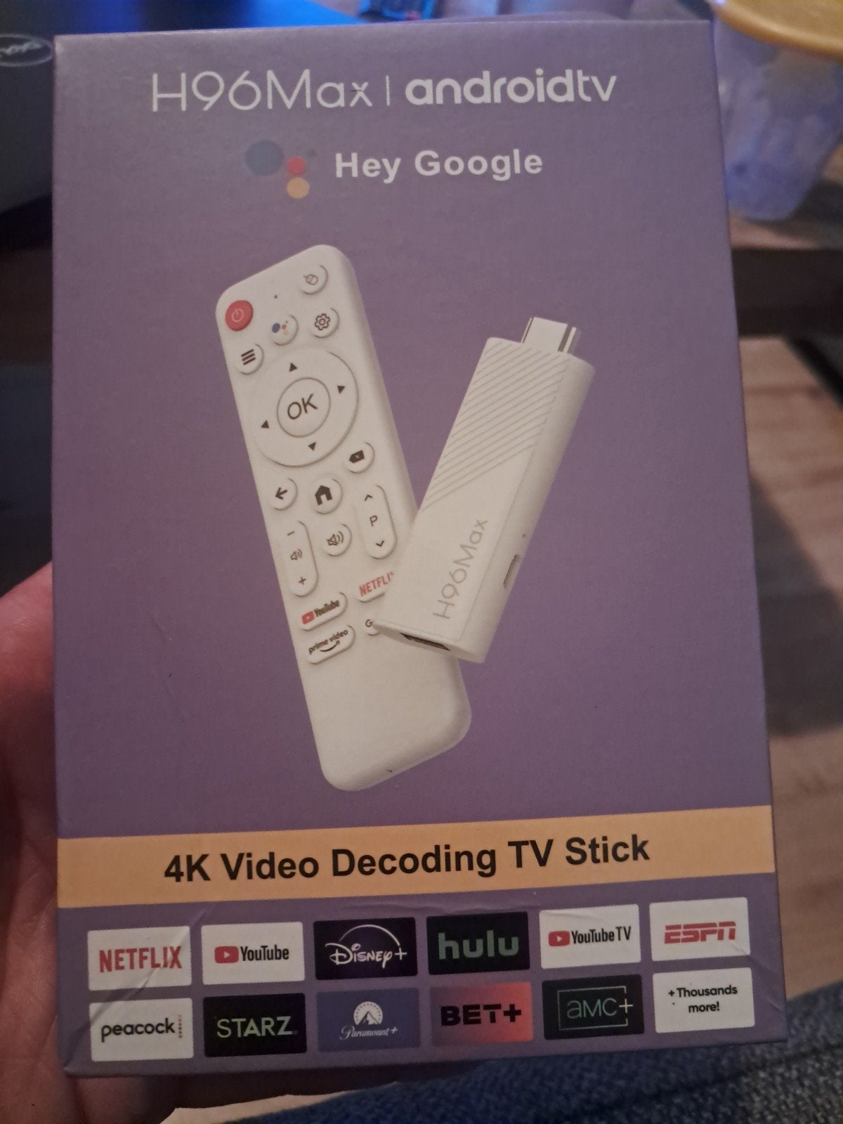 H96Max Android TV Stick 4K Video Decoding, Ophalen of Verzenden, Nieuw, HDMI