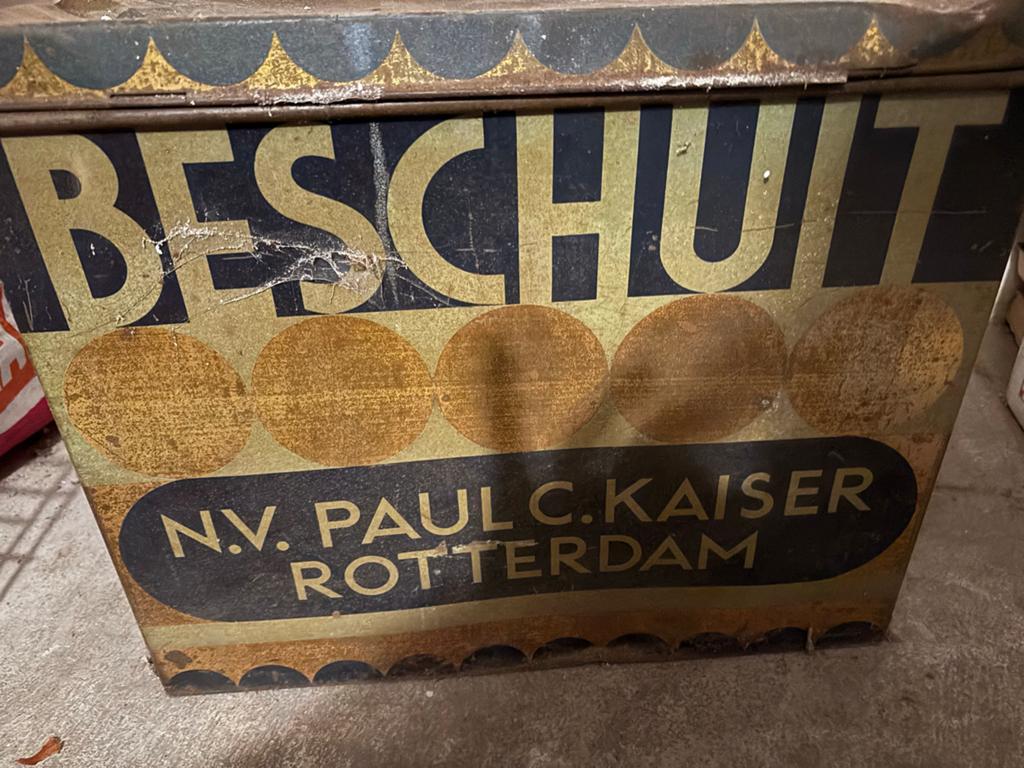 Antiek Beschuitblik N.V. Paul C. Kaiser Rotterdam, Ophalen of Verzenden