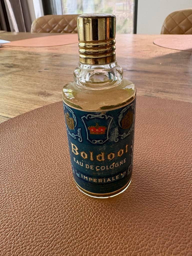 Vintage Boldoot Eau de Cologne Imperiale fles, vol, Ophalen of Verzenden, Zo goed als nieuw