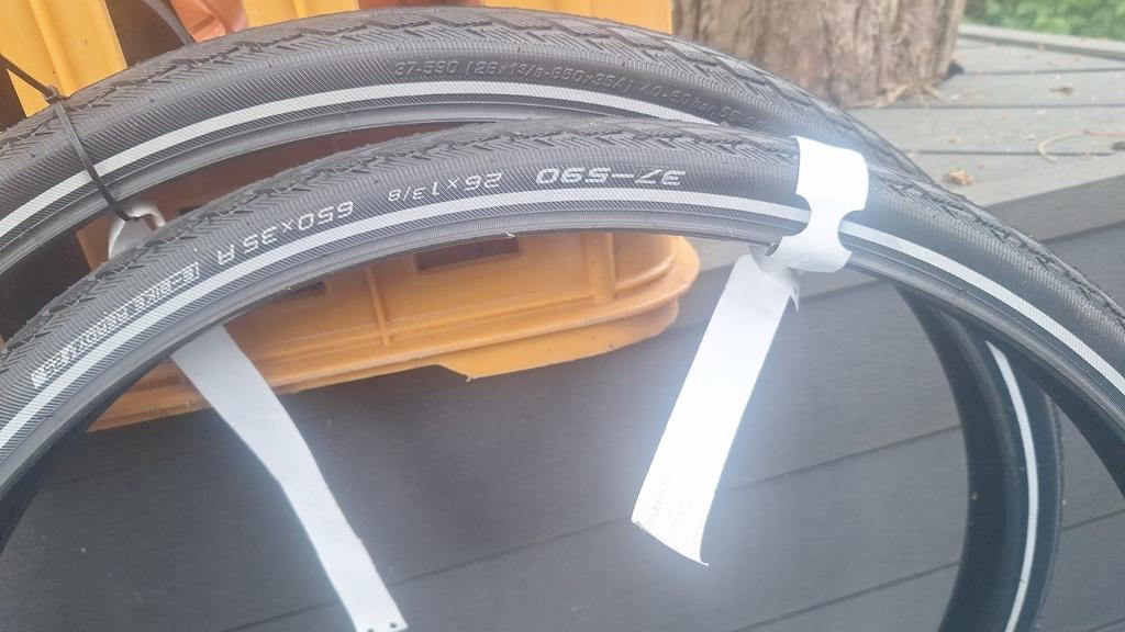 Fietsband schwalbe marathon greenguard 26 1 3/8 nieuw 2x, Afvoer, Pvc, Nieuw, Ophalen of Verzenden