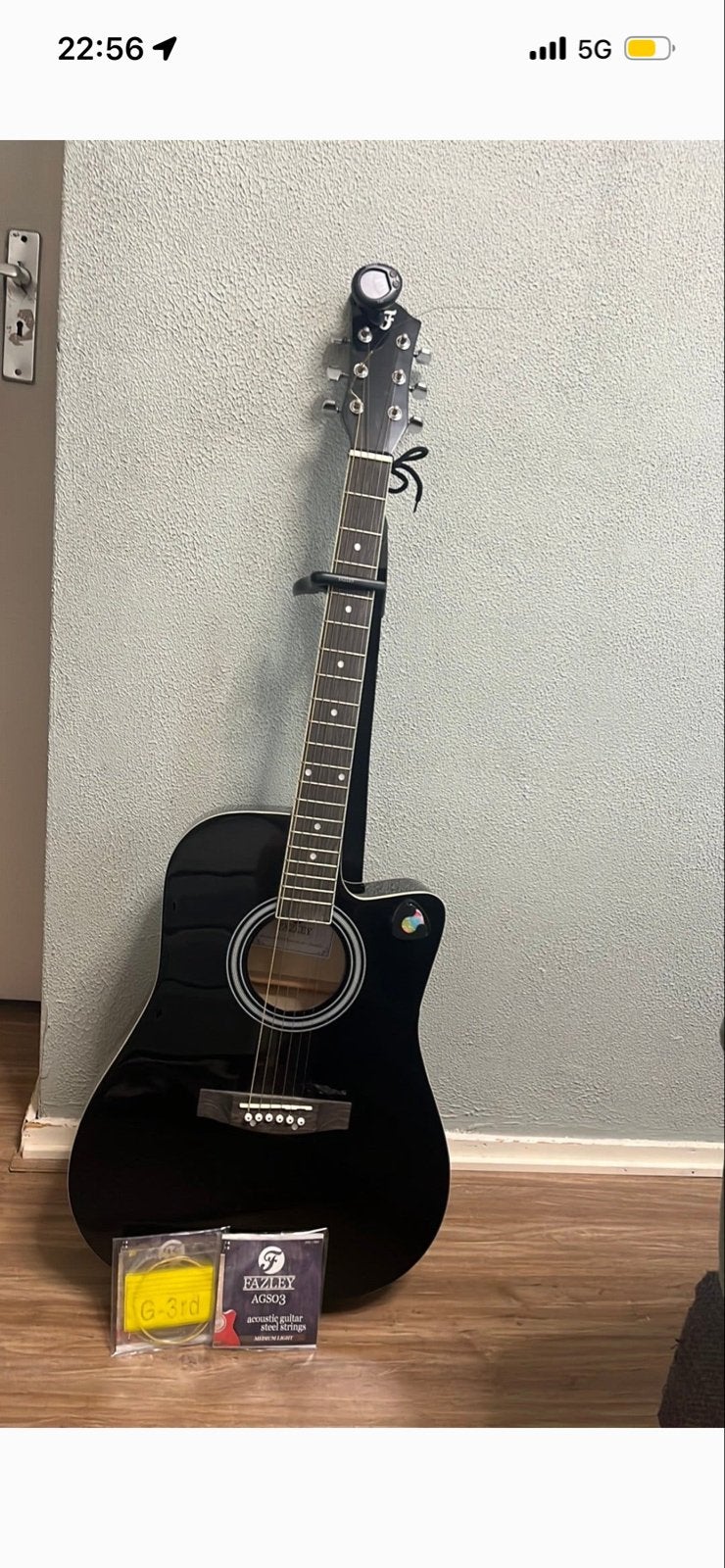 Fazley W50CDBK Western gitaar met accessoires, Ophalen of Verzenden, Zo goed als nieuw, Western- of Steelstringgitaar, Met (piezo-)element