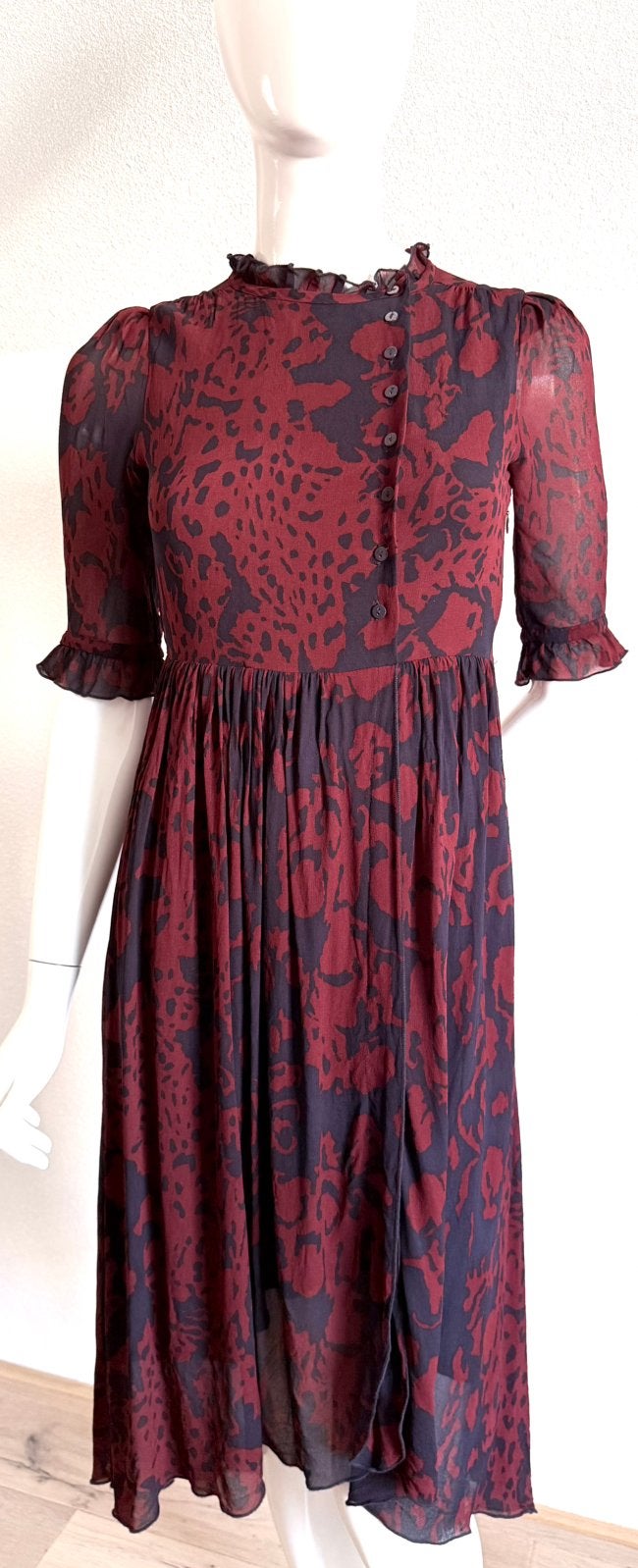 BA&SH ZOMER JURK MAAT XS (NEW €249) ALS NIEUW💖💖, Kleding | Dames, Jurken, Zo goed als nieuw, Maat 34 (XS) of kleiner, Onder de knie