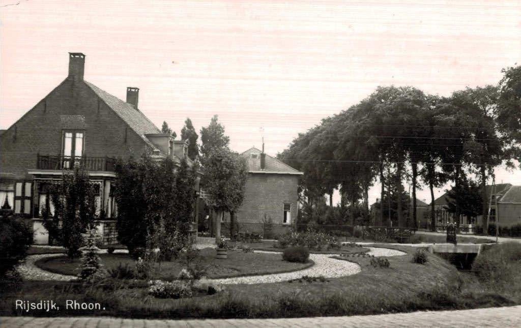 RHOON Rijsdijk, Verzamelen, Ansichtkaarten | Nederland, Ophalen of Verzenden, 1940 tot 1960, Ongelopen, Zuid-Holland
