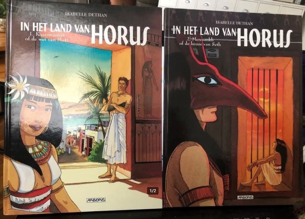 in het land van horus 2x hardcover k5, Meerdere stripboeken, Ophalen of Verzenden, Zo goed als nieuw