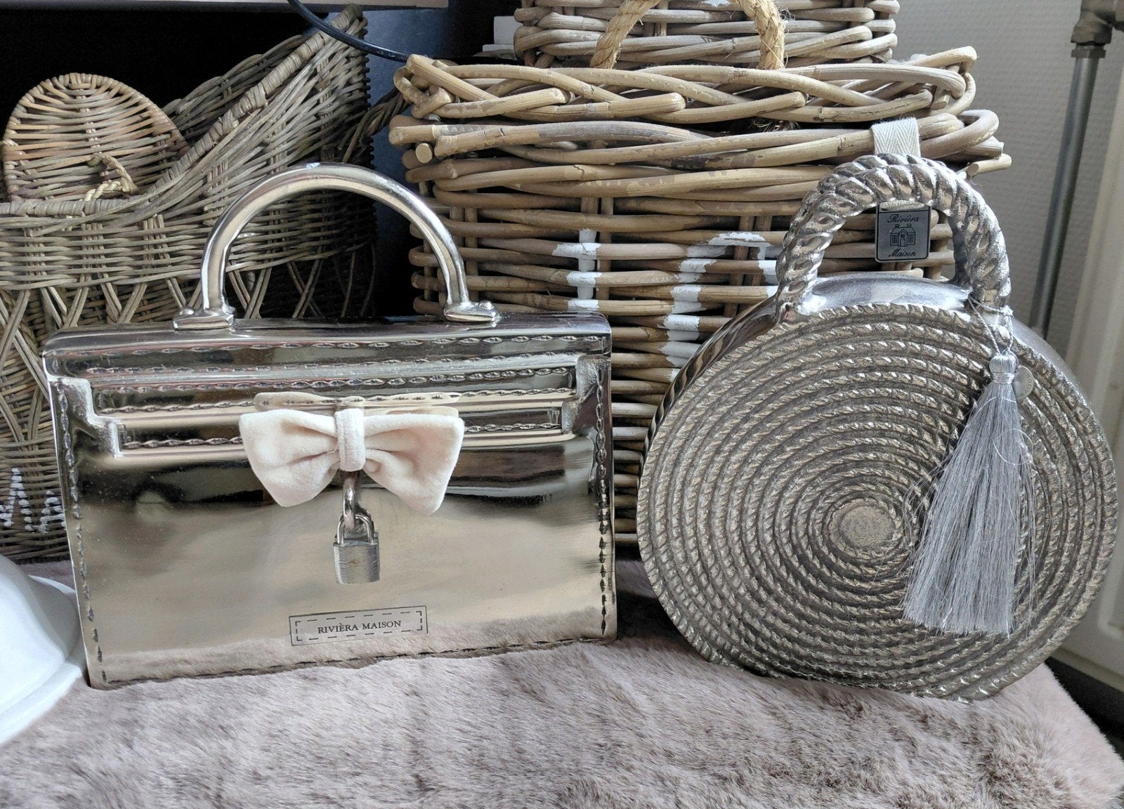 Riviera maison tas bali en lovely 2x, Huis en Inrichting, Woonaccessoires | Overige, Ophalen of Verzenden