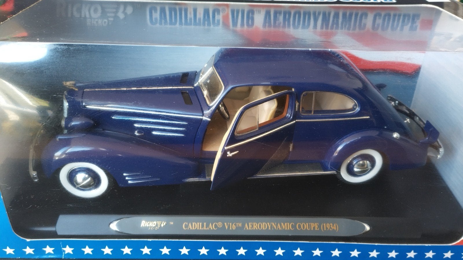 Cadillac v16 Aerodynamic coupe 1934 1:18 Ricko Pol, Overige merken, Auto, Verzenden, Ricko