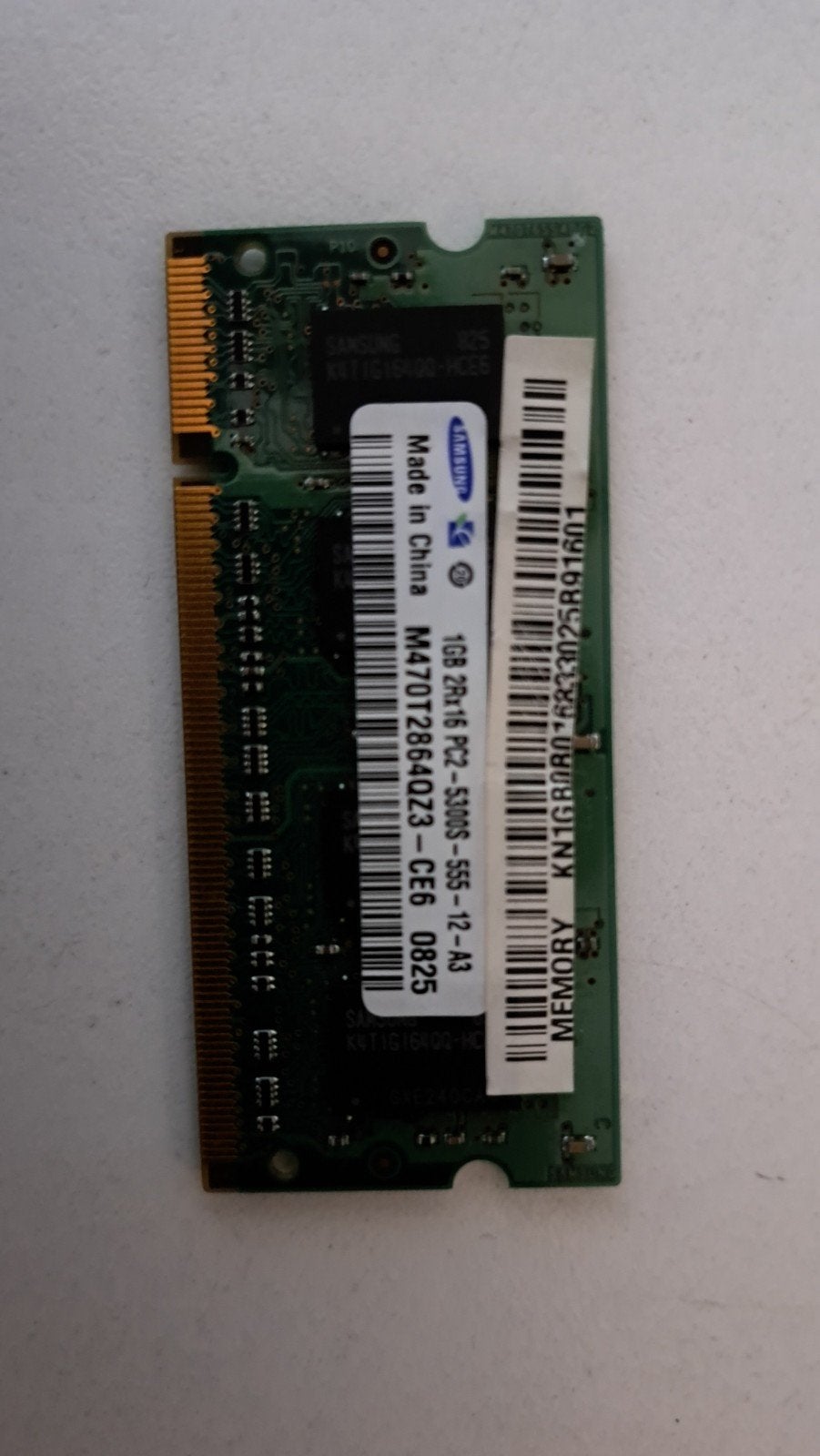 Samsung 1GB DDR2 Laptop RAM PC2-5300S, Computers en Software, Gebruikt, Verzenden, DDR2, 2 GB