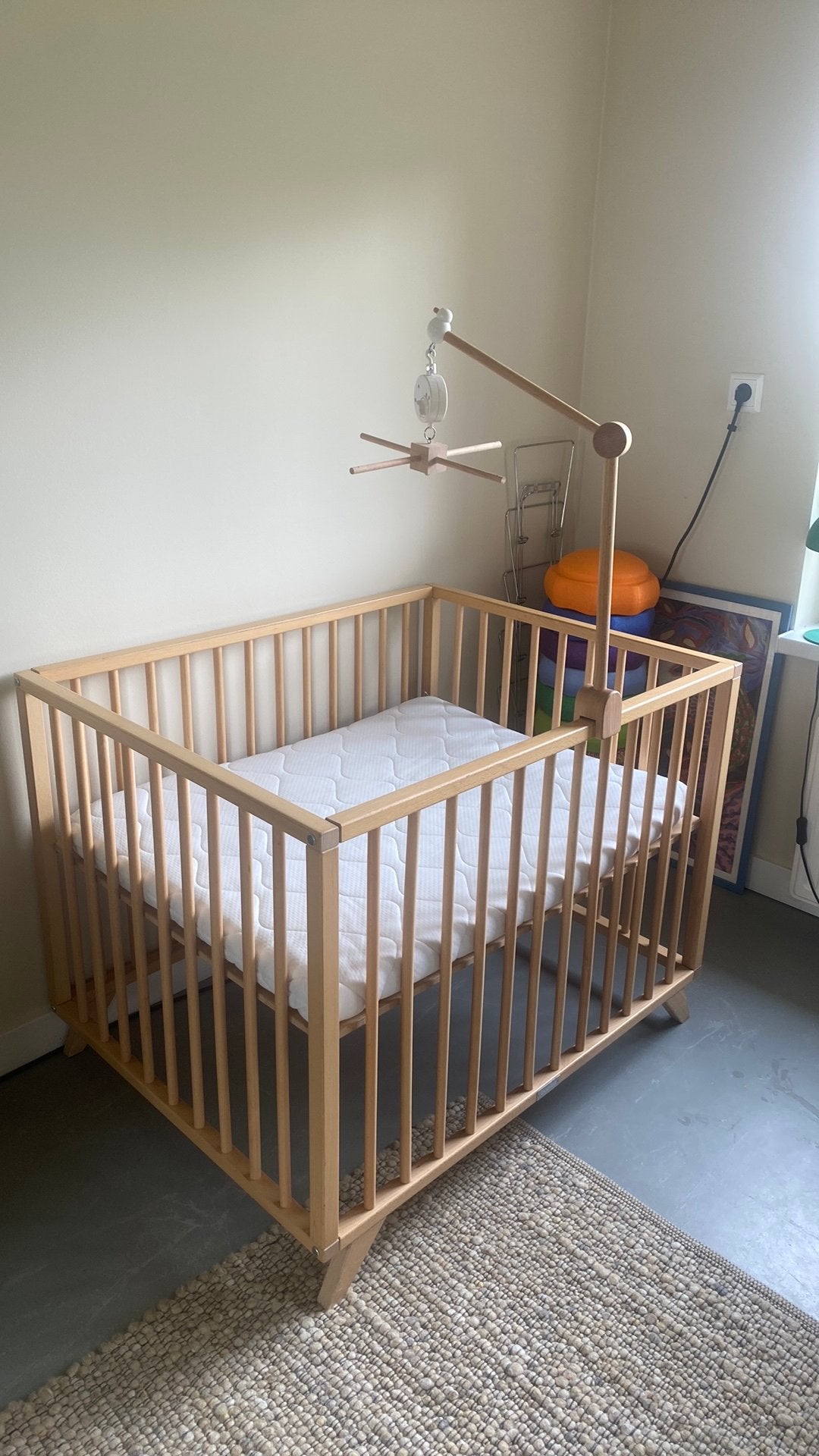 Houten bopita grenen retro box, Ophalen, Zo goed als nieuw, Jongetje of Meisje