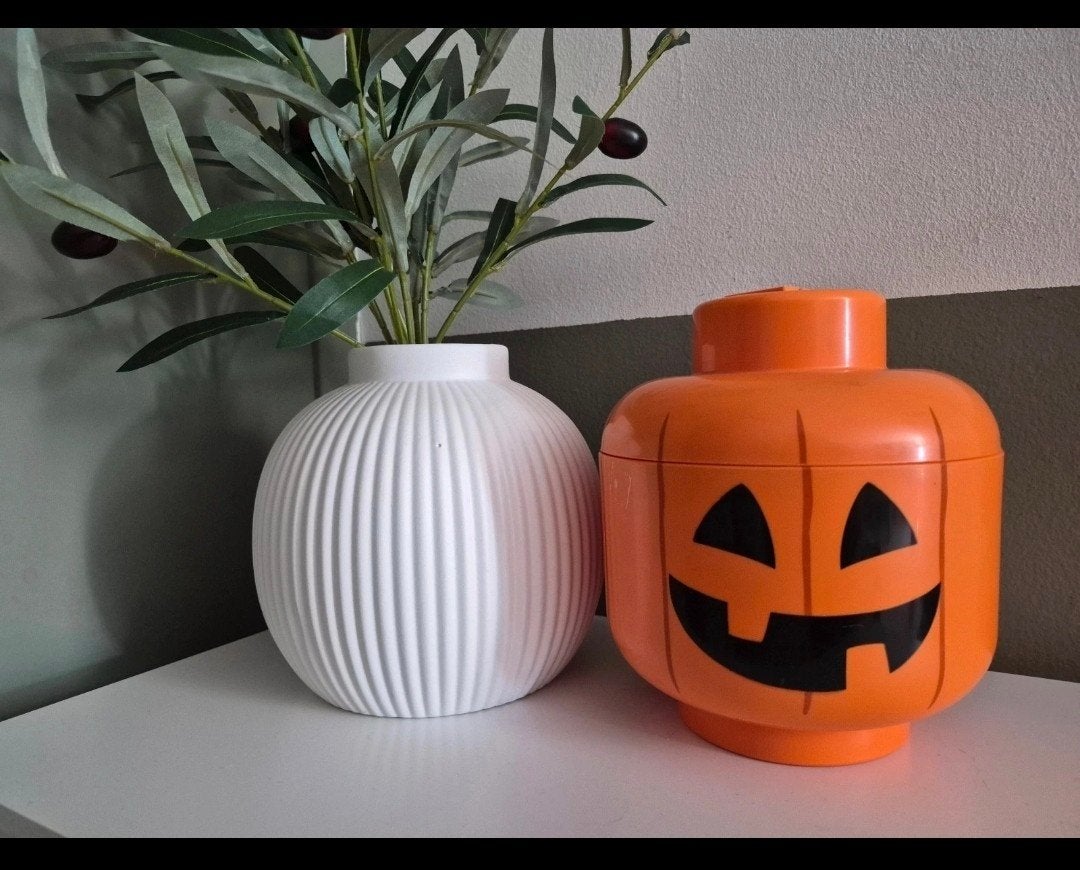 Lego halloween pompoen pumpkin opberger, Ophalen of Verzenden, Halloween of Griezel