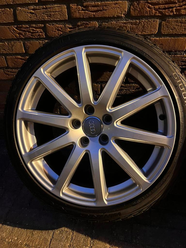 18 inch Speedline Audi TT/TTS velgen + winterbanden 5x112, Auto-onderdelen, Ophalen, 18 inch, Velg(en), Winterbanden