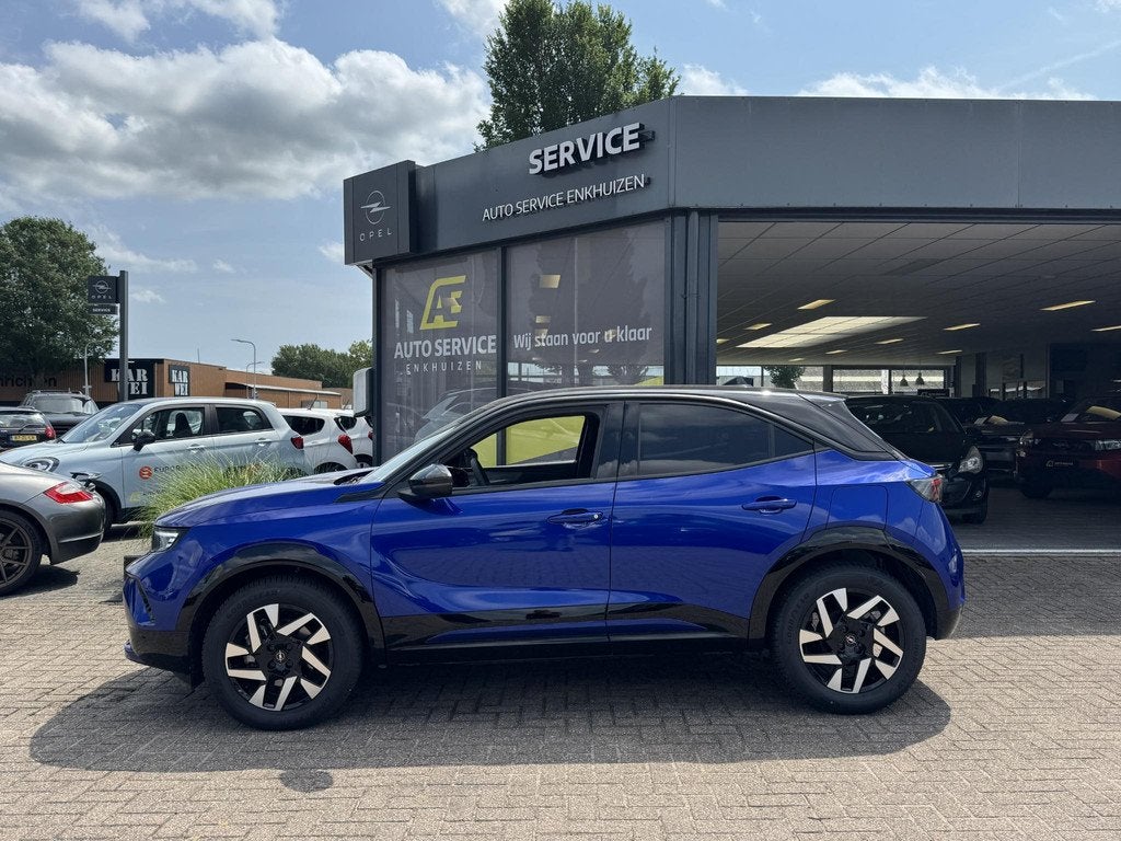 Opel Mokka 1.2 Turbo Hybrid GS Als nieuw! | 145 pk Hybrid! |, Auto's, Opel, Stof, Gebruikt, 1199 cc, Blauw