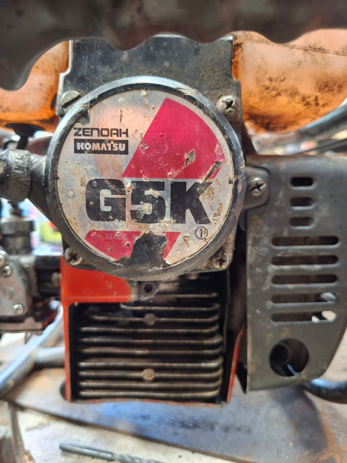 Grondboor Zenoah Komatsu G5K motor met frame, Tuin en Terras, Ophalen