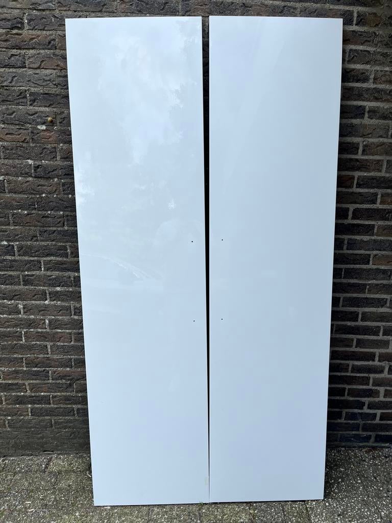 IKEA PAX Fardal deuren wit hoogglans 50x195 met handgrepen, Ophalen, Minder dan 25 cm, 50 tot 100 cm, 200 cm of meer