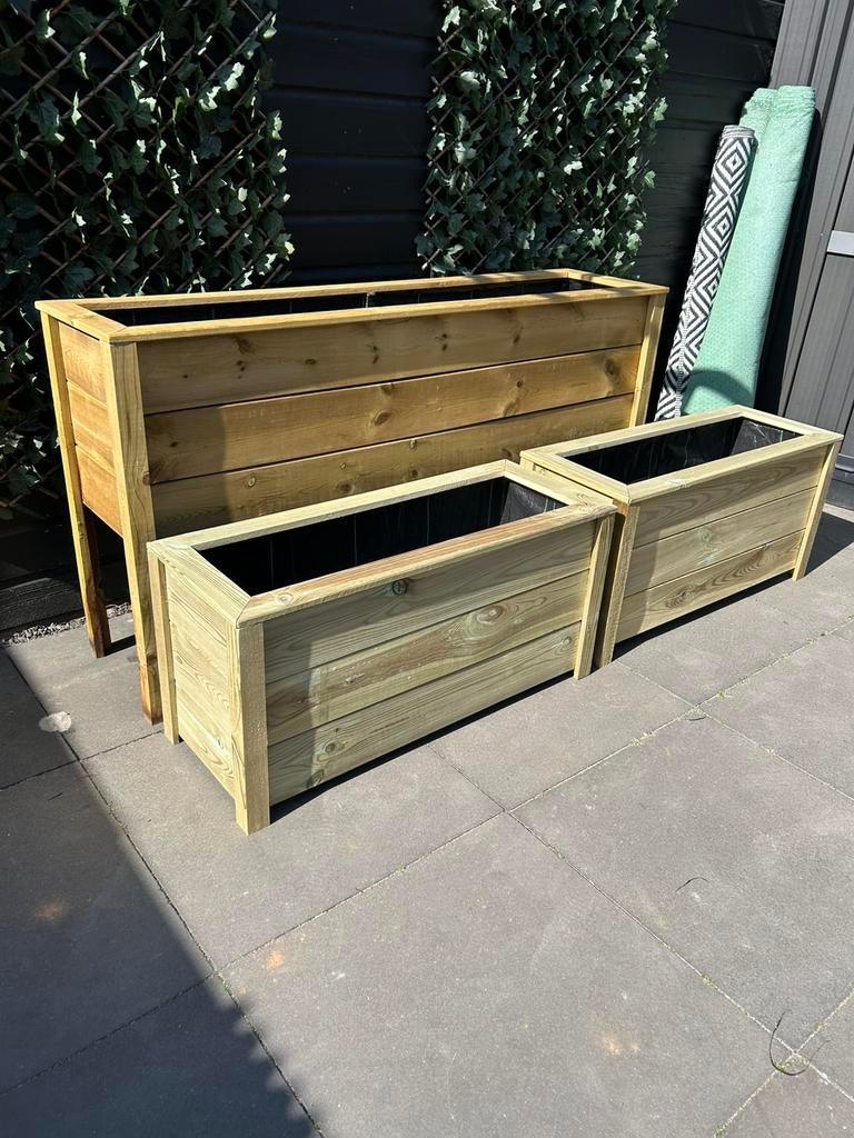 Plantenbakken, Tuin en Terras, Ophalen of Verzenden, Zo goed als nieuw, Hout, 60 cm of meer