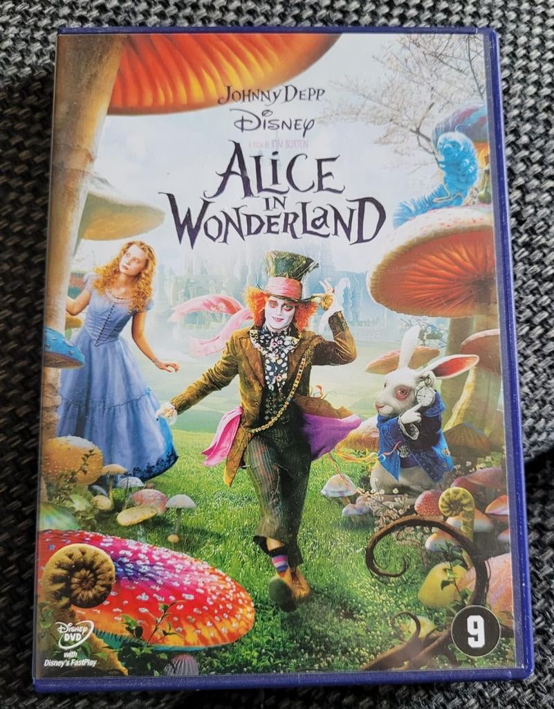 Alice in wonderland disney dvd johnny depp, Cd's en Dvd's, Dvd's | Tekenfilms en Animatie, Alle leeftijden, Ophalen of Verzenden