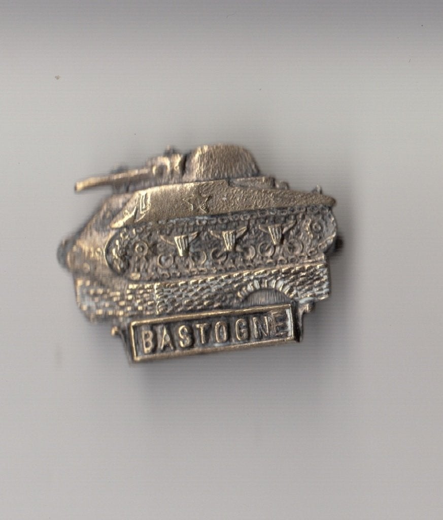 Bastonge Sherman Tank broche, Niet vindbaar, Niet vindbaar, Nederland, Embleem of Badge