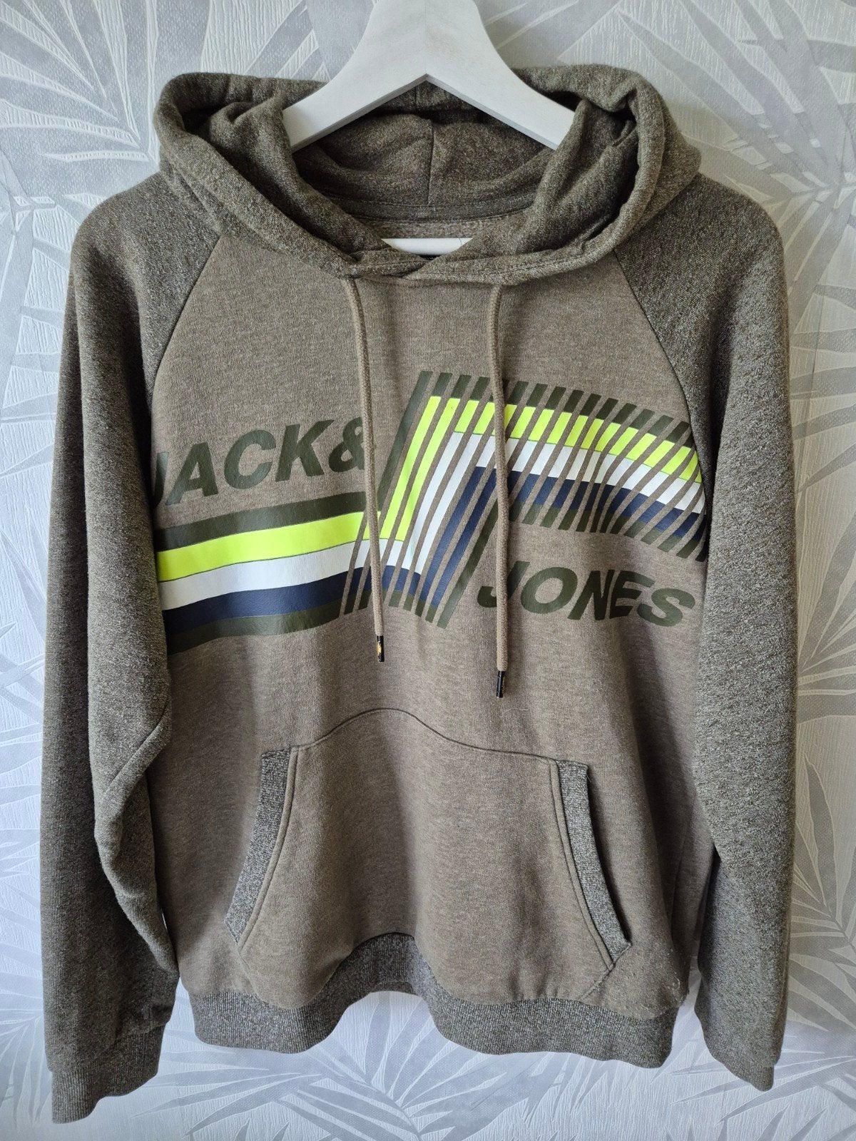 Jack & Jones hoodie met logo - Maat M, Maat 48/50 (M), Ophalen of Verzenden, Zo goed als nieuw, Groen