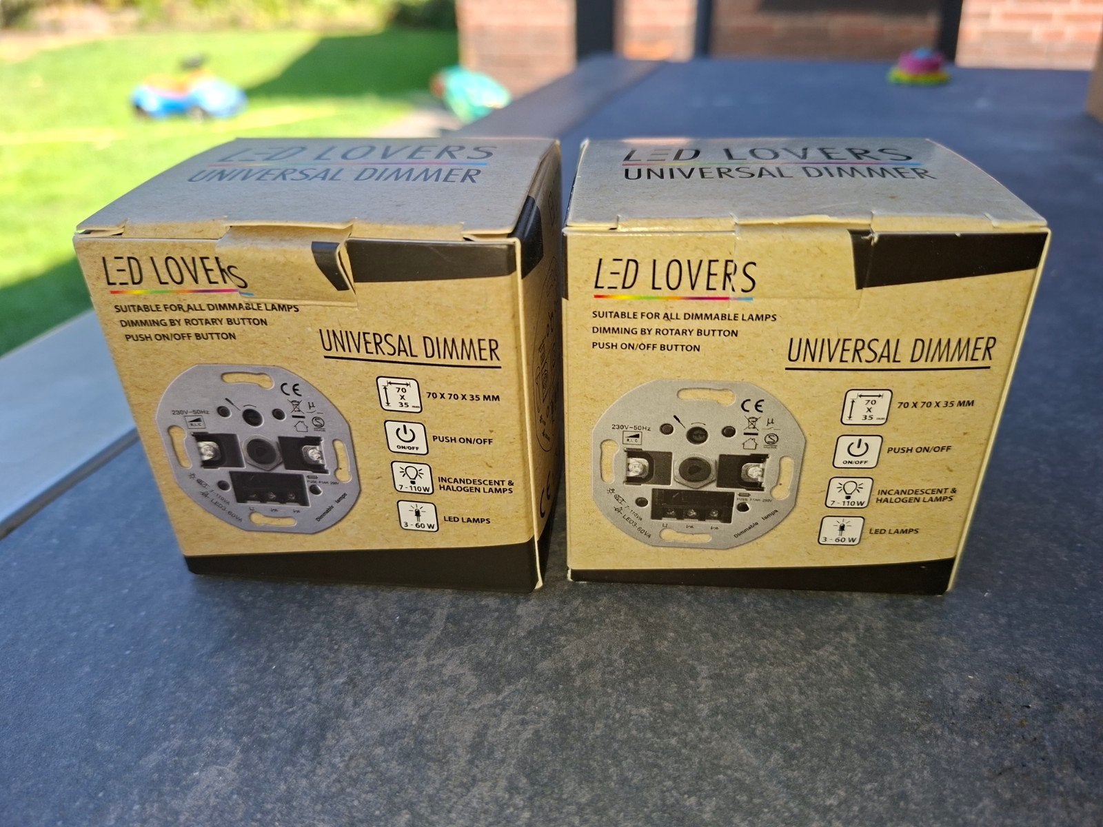 2x Led Lovers Universele Dimmer voor LED, Halogeen, Gloei, Ophalen of Verzenden, Nieuw, Overige merken, Dimmer