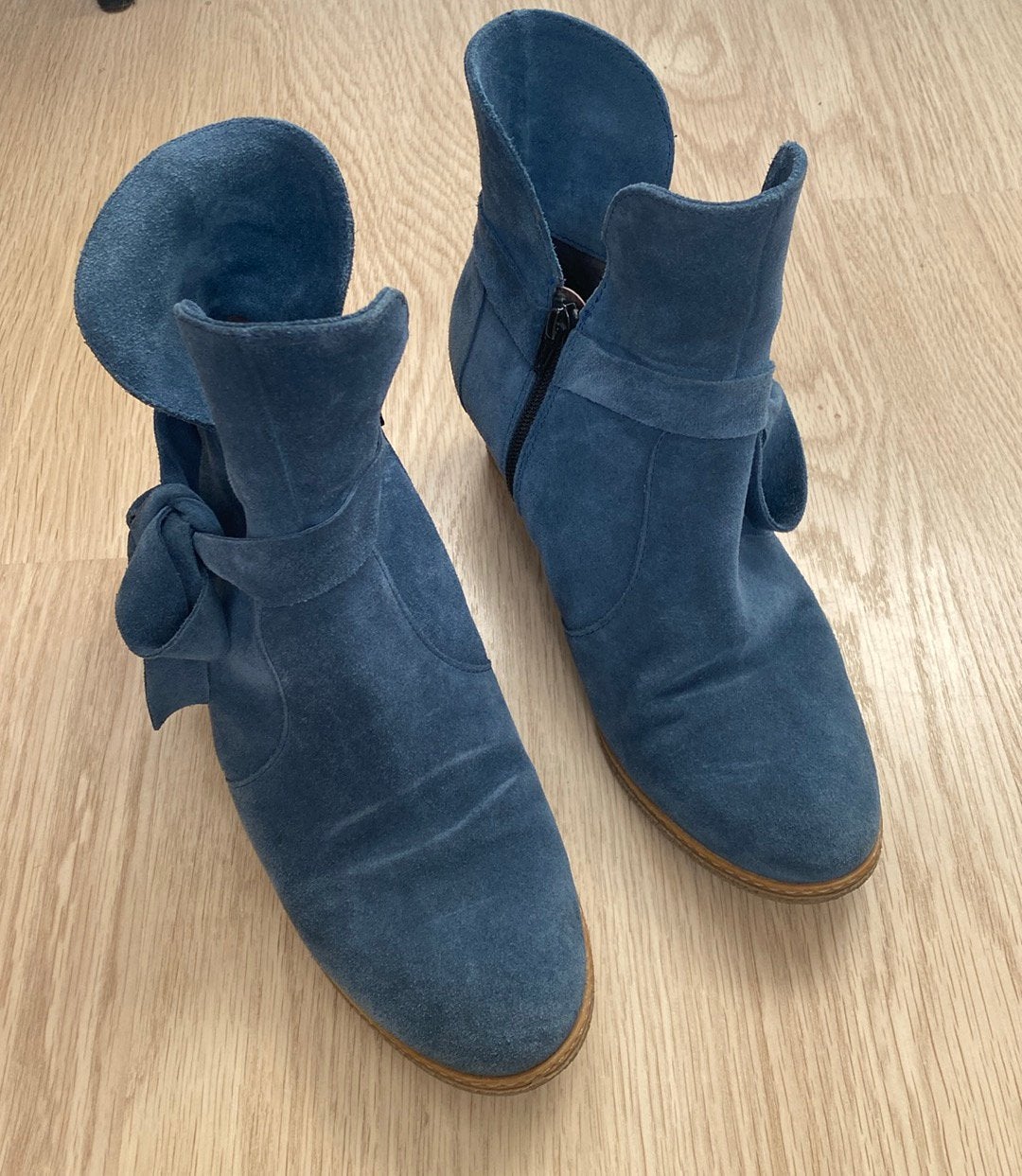 Why Not, Blauwe laatsjes mt 40, Blauw, Lage of Enkellaarzen, Ophalen of Verzenden, Zo goed als nieuw