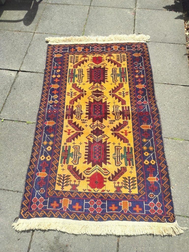 Handgeknoopt Perzisch tapijt, Antiek en Kunst, Antiek | Kleden en Textiel, Ophalen of Verzenden