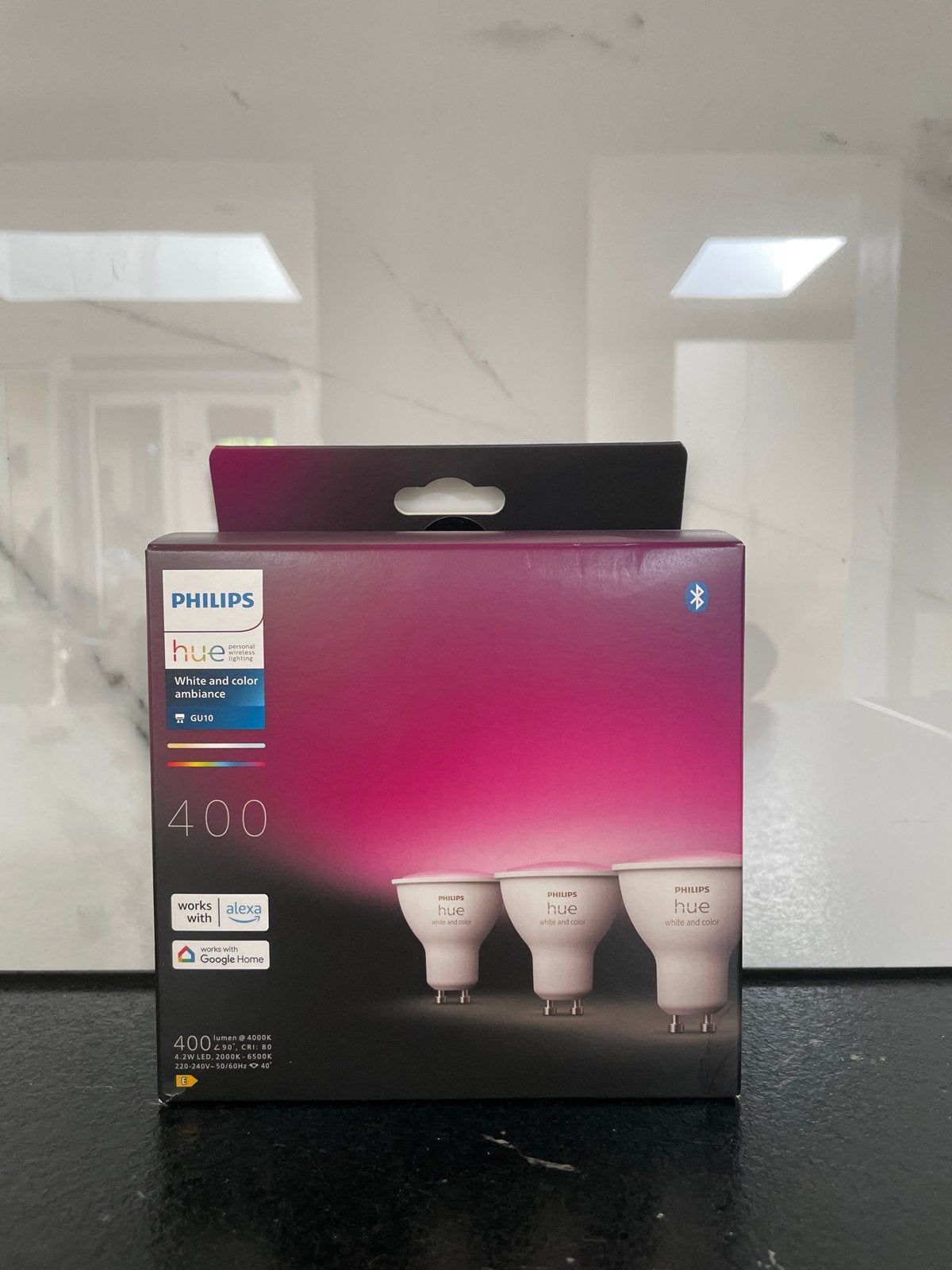 Philips Hue White and Color Ambiance GU10 LED Lampen (3-pack, Wit, GU10, Nieuw, Ophalen of Verzenden