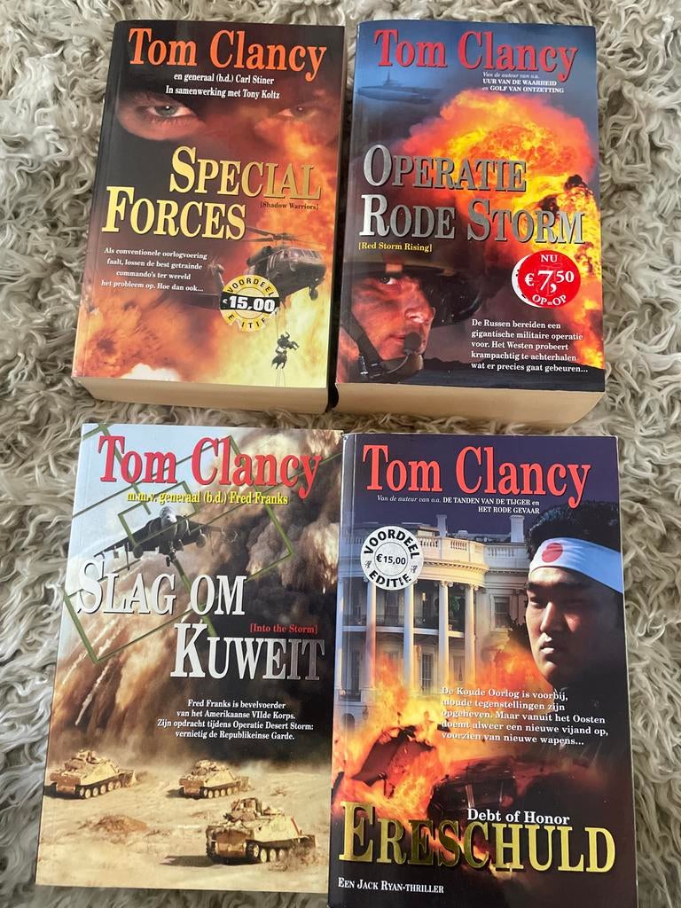 Tom Clancy boeken set, Ophalen of Verzenden, 1945 tot heden, Gelezen, Algemeen