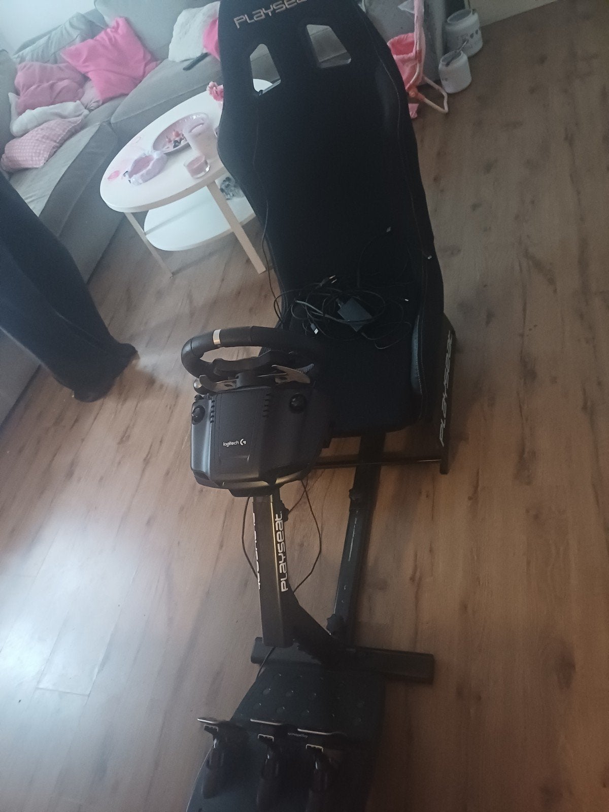 Logitech G-920 sim-racing set met frame en seat, Ophalen, Racestoel, Force feedback, Zo goed als nieuw