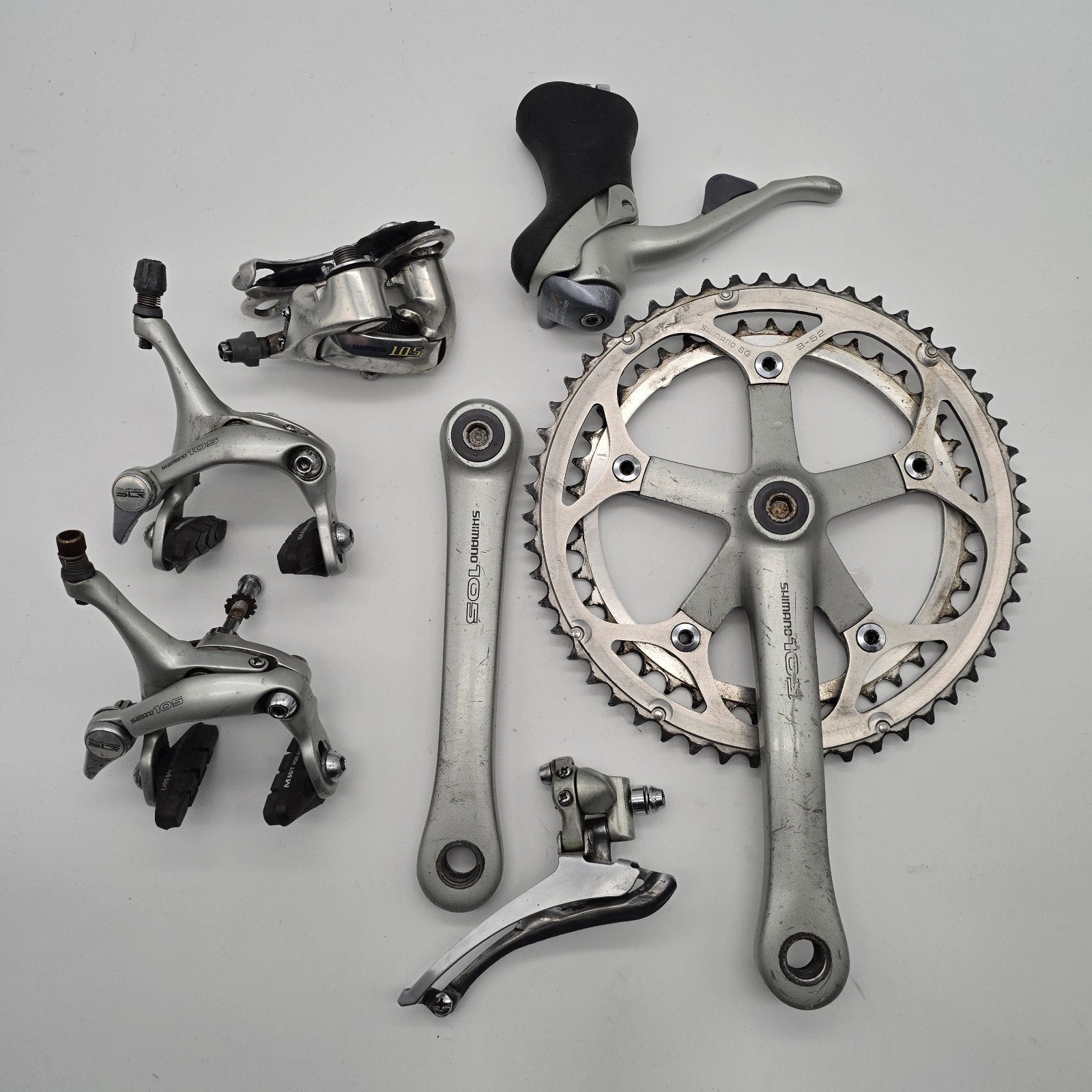 Shimano 105 Groep 1056 onderdelen, Fietsen en Brommers, Crankstel of Pedalen, Gebruikt, Ophalen of Verzenden, Oldtimerfiets
