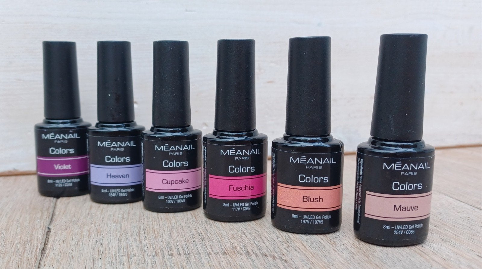 Meanail Gel Polish UV/LED - 6 stuks, zo goed als nieuw, Ophalen of Verzenden, Zo goed als nieuw, Overige typen