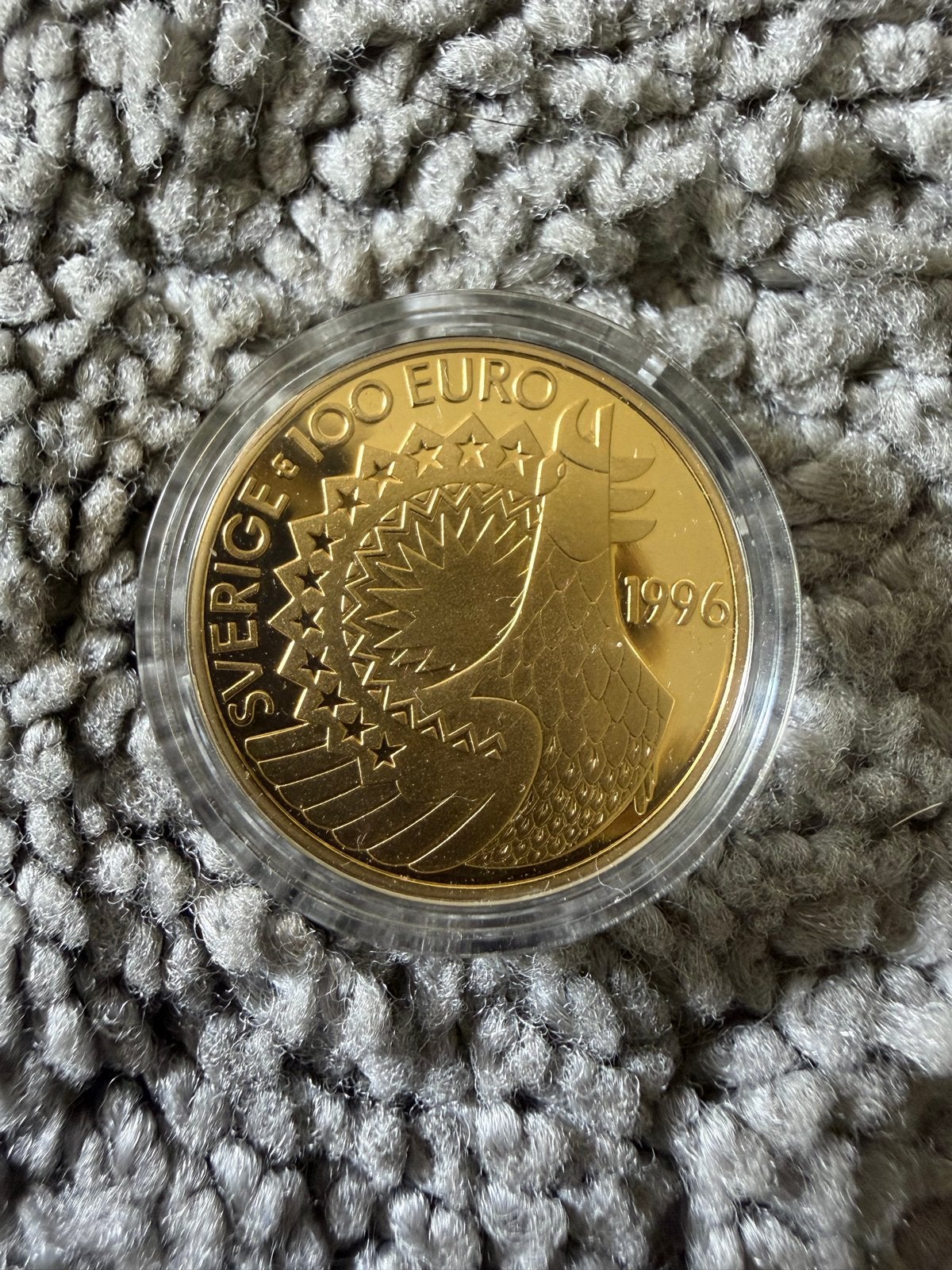 Zweedse 100 Euro Gouden Munt 1996 - Selma Lagerlöf, Postzegels en Munten, Bankbiljetten | Europa | Eurobiljetten, Ophalen of Verzenden