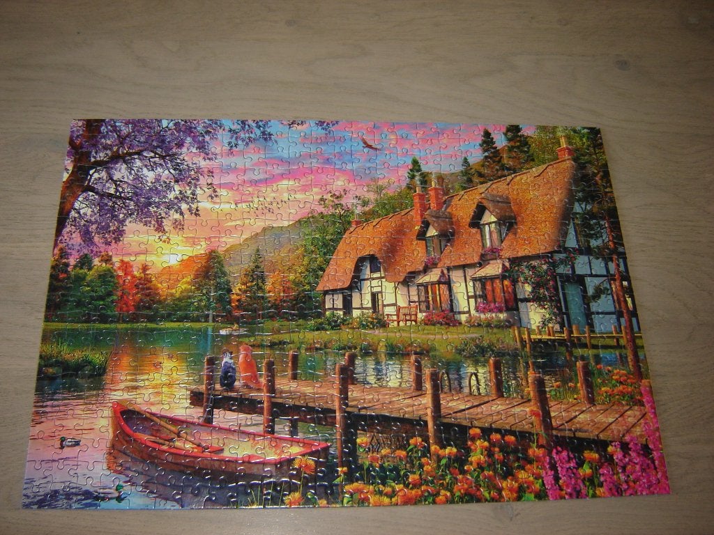 Puzzel Gibsons WAITING FOR SUPPER 500 st., Ophalen of Verzenden, 500 t/m 1500 stukjes, Zo goed als nieuw, Legpuzzel
