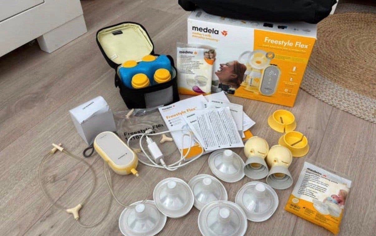 Medela Freestyle Flex kolf met nieuwe accessoires, Ophalen of Verzenden, Gebruikt