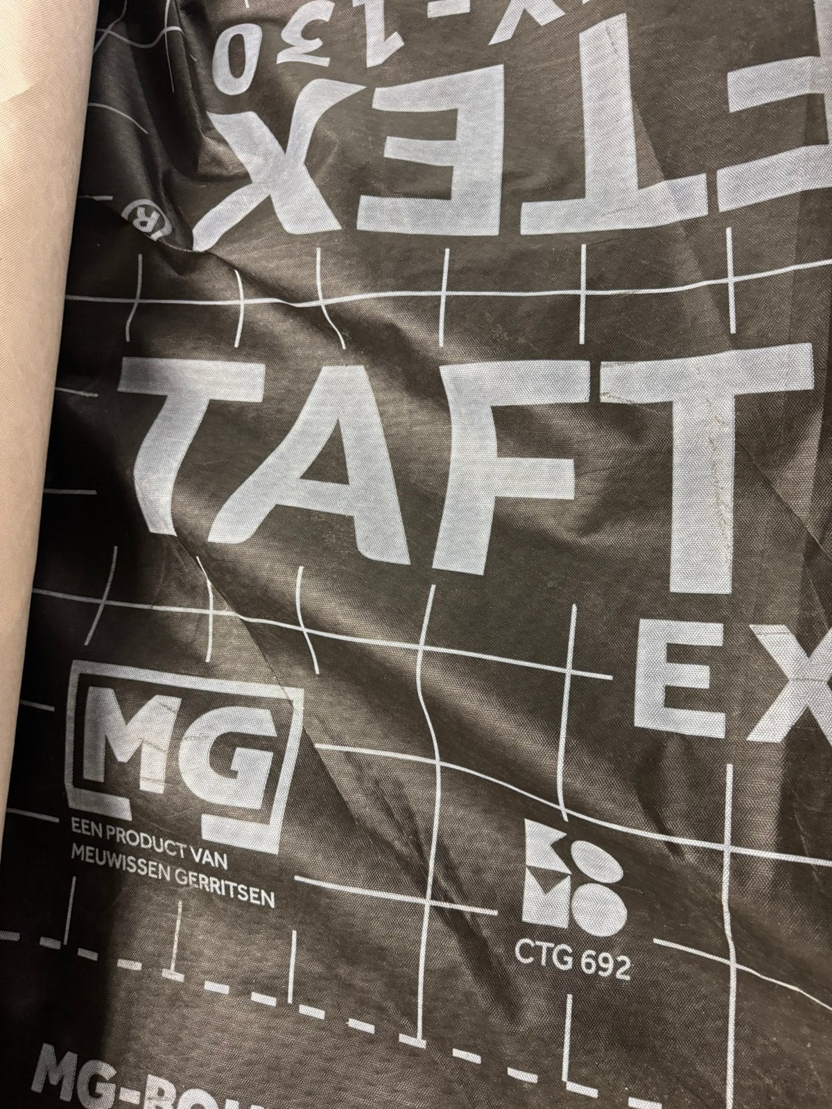 Taftex ex-130 isolatie zie beschrijving, Ophalen, Steen of Klei, Zwart, Nieuw
