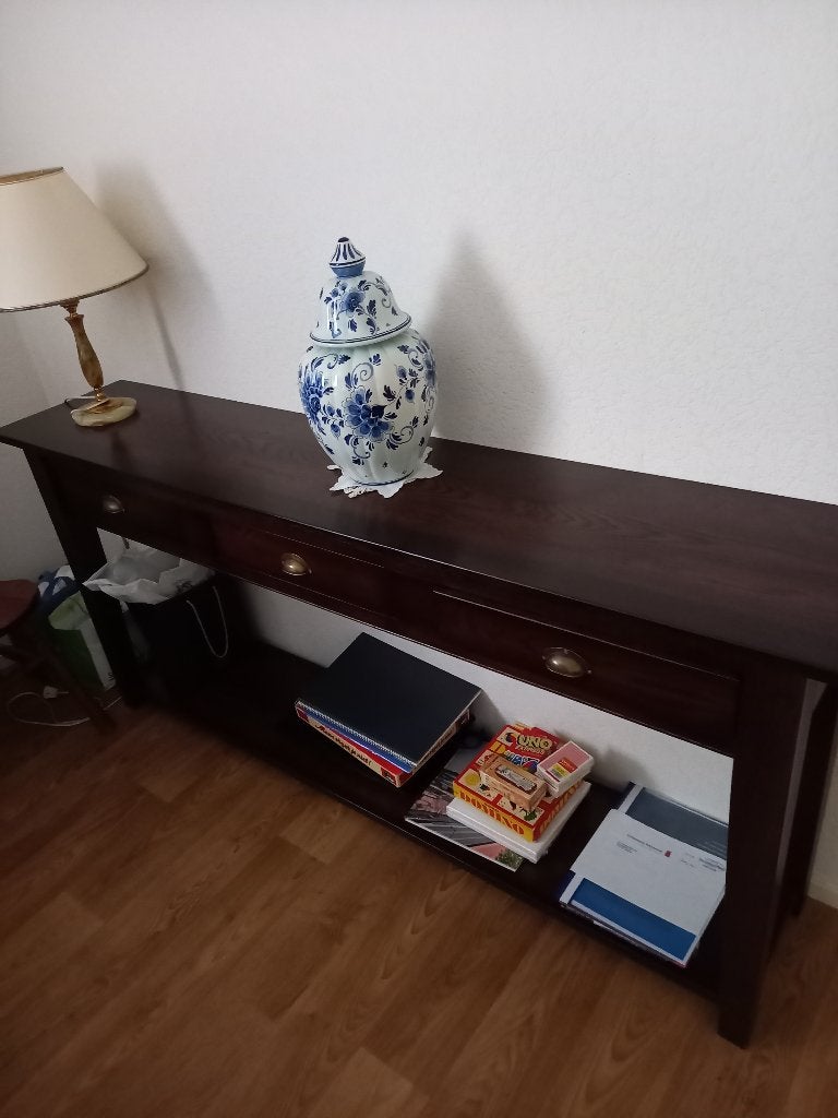 Side table, tafeltje, dressoir, Ophalen, Met plank(en), 150 tot 200 cm, Eikenhout