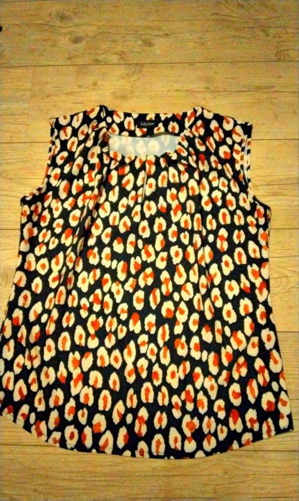 Lilytime,  gekleurde top/ blouse,  maat 42., Maat 42/44 (L), Ophalen of Verzenden, Zo goed als nieuw, Zonder mouw
