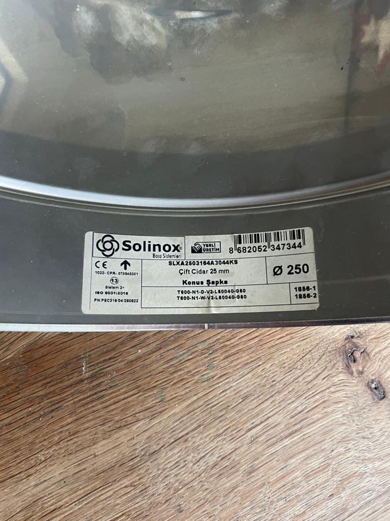 Solinox dubbelwandige RVS kachelpijp Ø250mm, Ophalen of Verzenden, Nieuw, Kachel