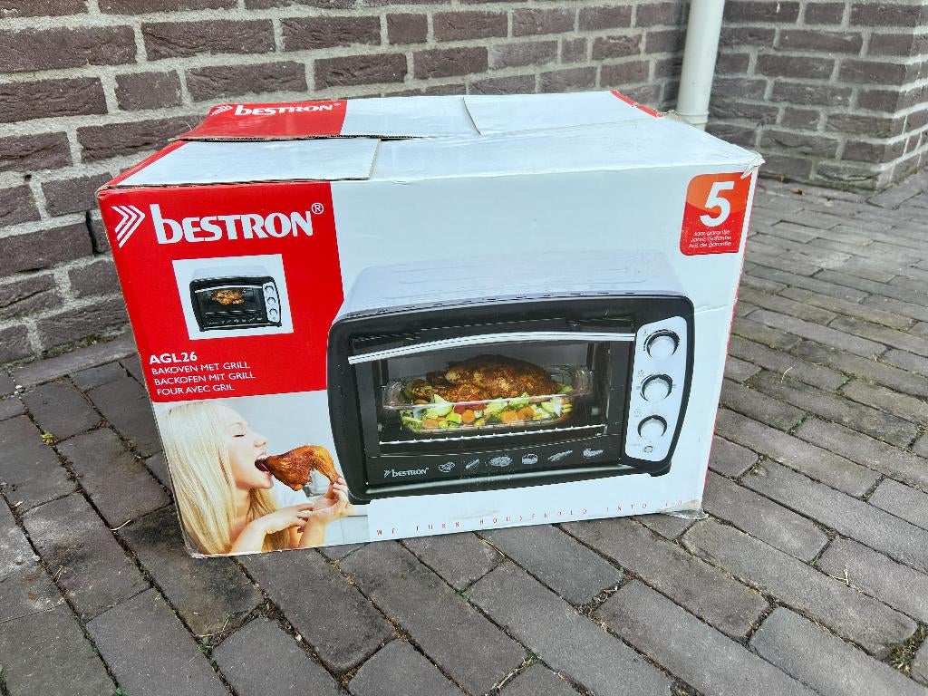bestron grill en bakoven NIEUW!, Ophalen of Verzenden, Nieuw, Vrijstaand, Minder dan 45 cm