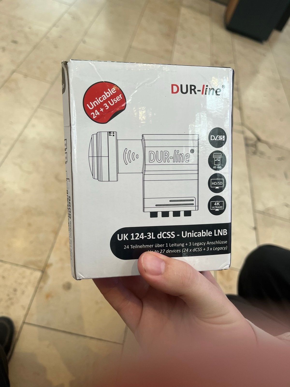DUR-line UK 124-3L dCSS Unicable LNB 24+3 gebruikers, Ophalen of Verzenden, Nieuw, (Schotel)antenne, Overige merken
