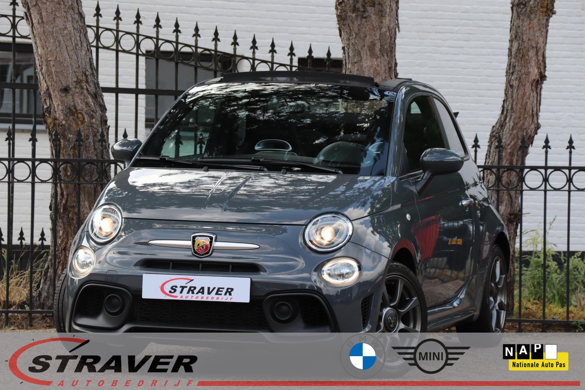 Fiat 500 C 1.4 T-Jet Abarth 595, Auto's, Voorwielaandrijving, Stof, Gebruikt, Euro 6