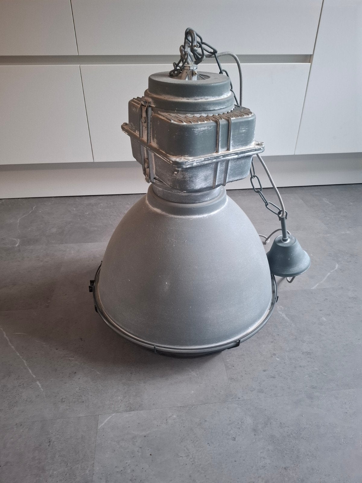 Grote industriële hanglamp - Vintage fabriekslamp