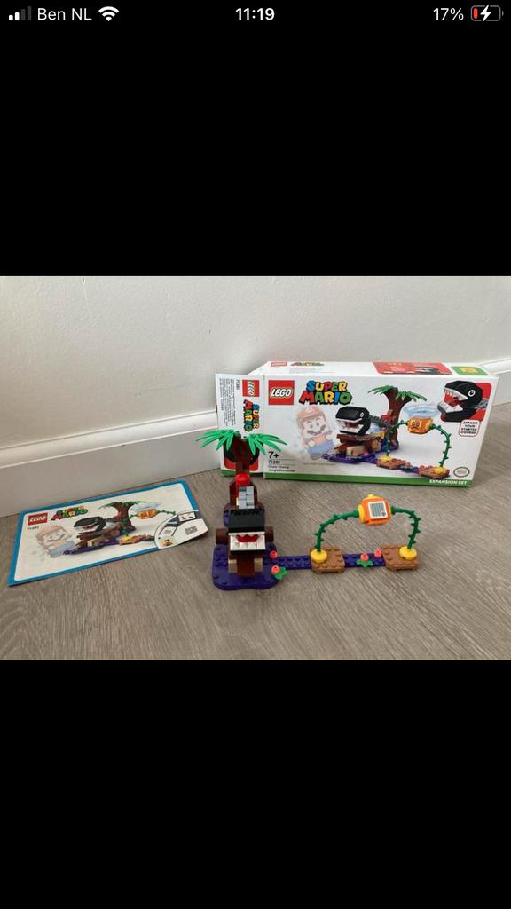 LEGO Super Mario Chain Chomp Jungle Encounter 71381, Ophalen of Verzenden, Zo goed als nieuw, Complete set, Lego