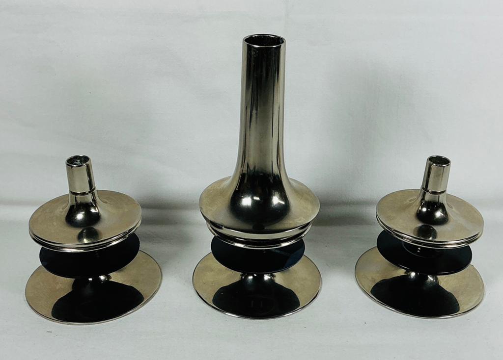 Nagel & Stoffi BMF Vintage design kandelaars en vaas, Ophalen of Verzenden, Huis en Inrichting