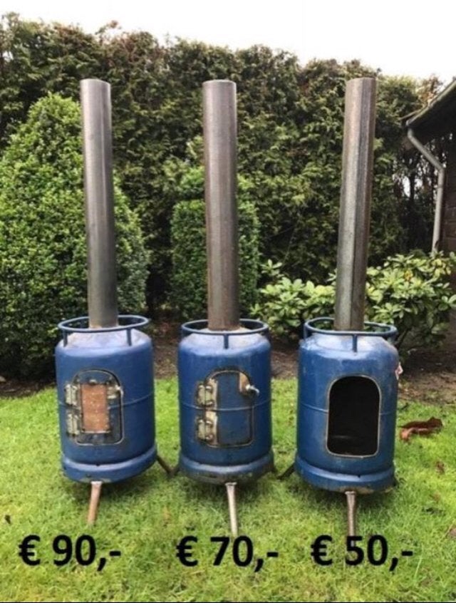 Tuinkachel terraskachel houtkachel buitenkachel potkachel, Ophalen, Nieuw