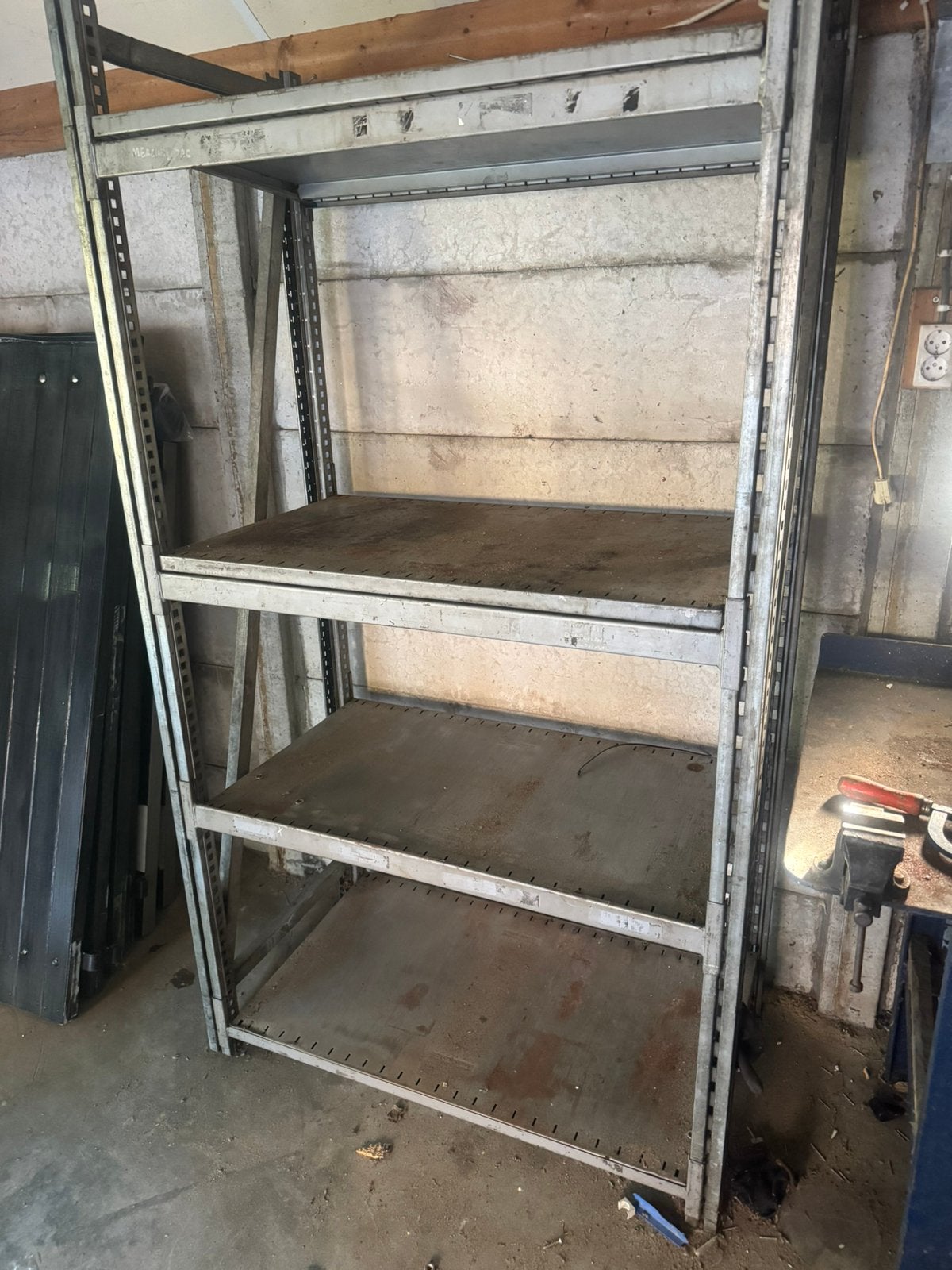 Magazijn / industrie stelling 200kg per plank, Ophalen, Gebruikt
