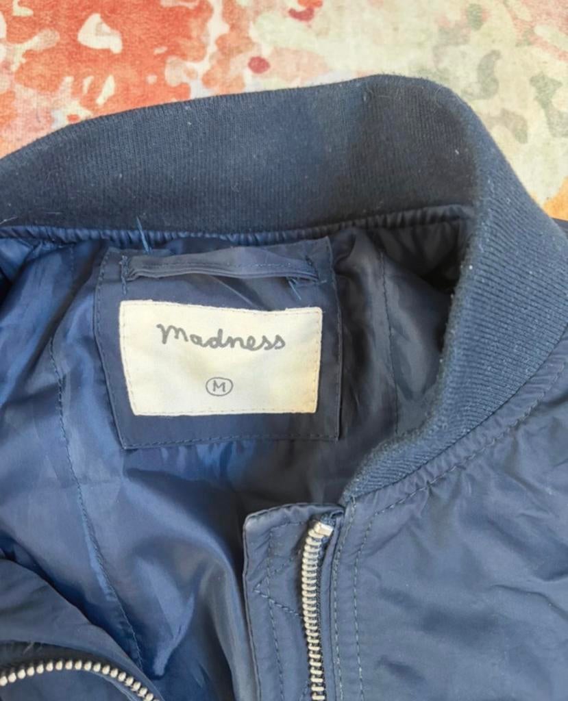 Donkerblauwe bomberjack van Madness, maat M, Ophalen of Verzenden, Zo goed als nieuw, Maat 48/50 (M), Blauw
