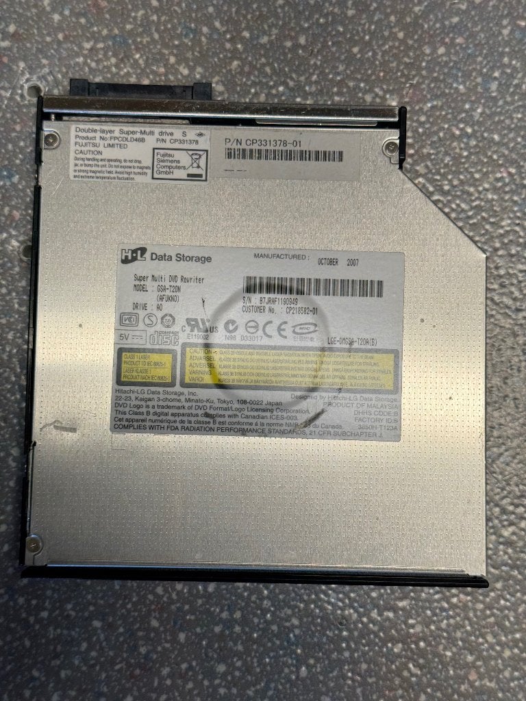 DVD rewriter laptop, Computers en Software, Optische drives, Gebruikt, Intern, Dvd, Ophalen of Verzenden
