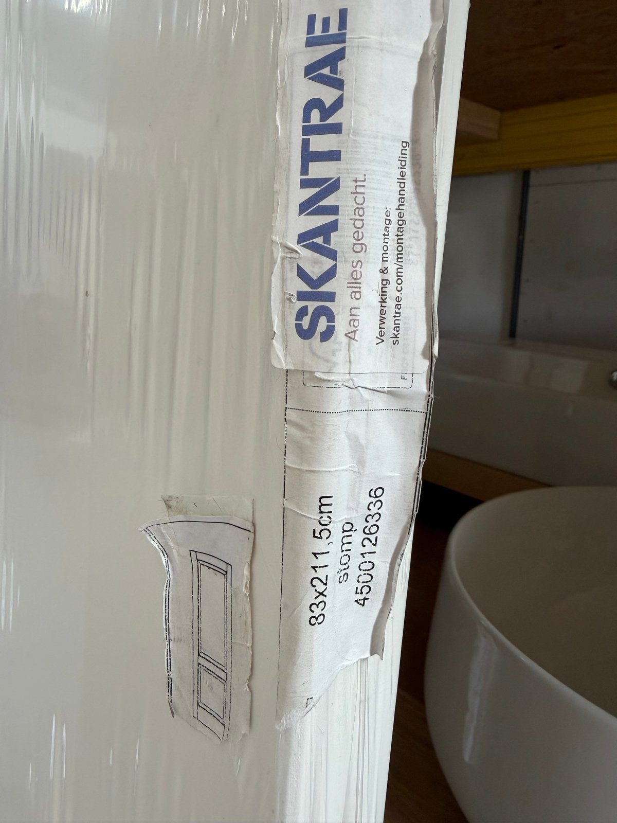 Nieuwe Skantrae binnendeur 83x211.5cm stomp, Doe-het-zelf en Verbouw, Deuren en Horren, 80 tot 100 cm, Binnendeur, Nieuw, Ophalen of Verzenden